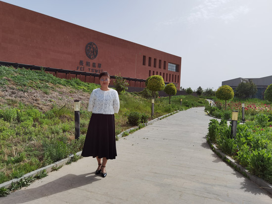 Image: Winemaker Zhou Yanli of Copower Jade. Credit: Sylvia Wu