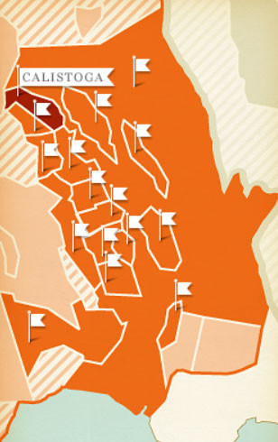 138323 California Wine Map Napa Calistoga Ava 